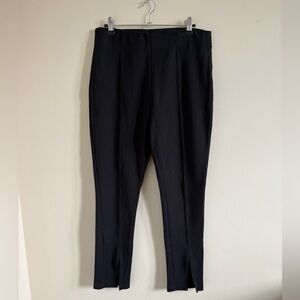 Calvin Klein Black Women's Slim Ankle Leggings with Front Crease